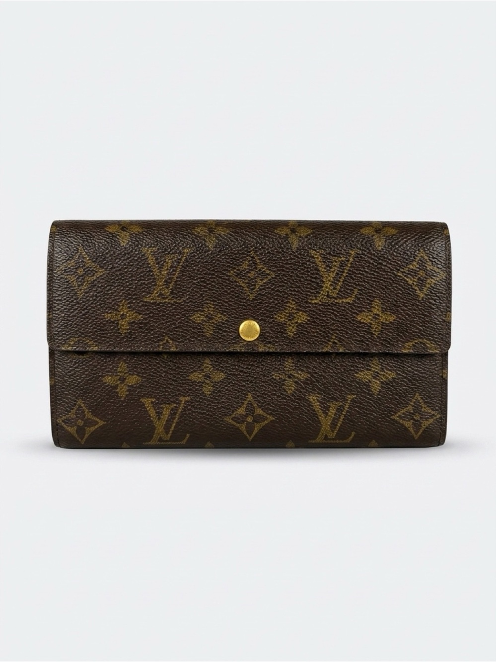 Louis Vuitton Brown Monogram Crossbody Wallet w/ Chain, Twilly and Cherry Charm